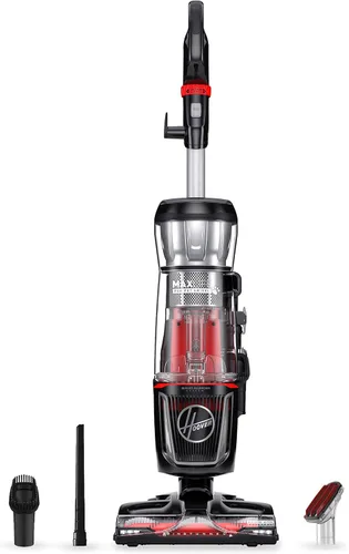 Hoover MaxLife Pro - Aspiradora giratoria para mascotas, aspiradora vertical sin bolsa, filtración de medios HEPA, para alfombras y suelos duros,