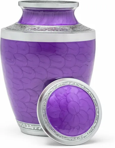 Miniatura 13 de Eternal Harmony Urna grande para cenizas, urna de cremación masculina y femenina para cenizas humanas con acabados elegantes, sello seguro y bolsa