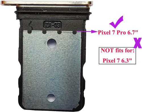 Miniatura 3 de Ubrokeifixit para Google Pixel 7 Pro 6.7" Bandeja de tarjeta SIM de repuesto para Google Pixel 7 Pro 6.7" 2022 GP4BC GE2AE, con pin de expulsión