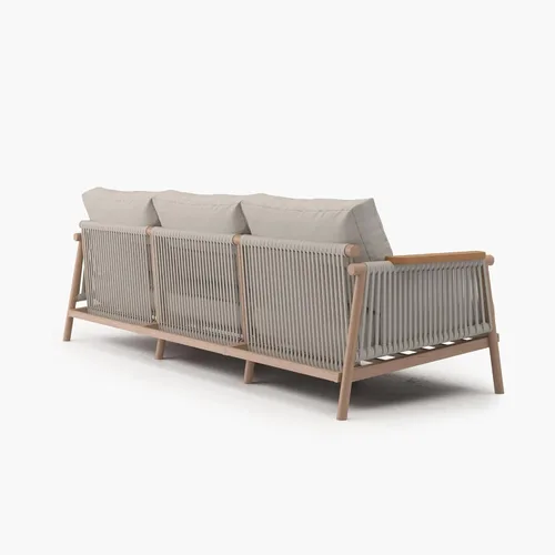 Miniatura 5 de Acanva Moderno sofá de aluminio para todo tipo de clima para patio al aire libre con cojines gruesos, tela de olefina, muebles de patio trasero