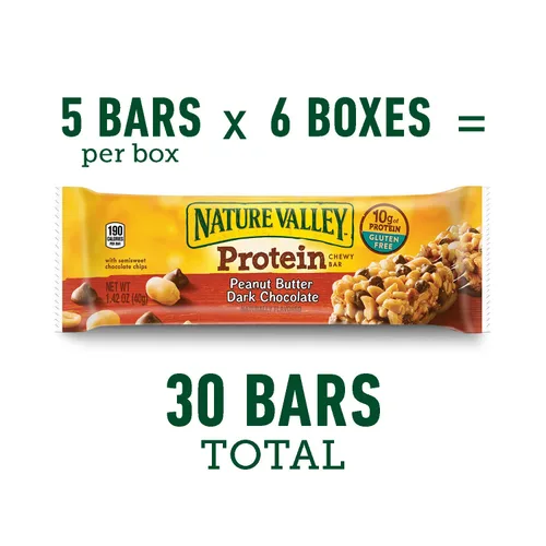 Miniatura 2 de Nature Valley, Barras de granola de almendras dulces y saladas, caja de 7.4 onzas (paquete de 4)