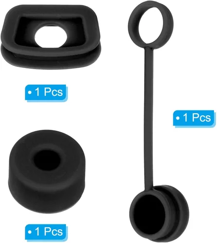 Miniatura 3 de Home and Garden Parts 1 Set/3Pcs Silicone Spill Stopper Accesorios para Taza de Paja 1.0 40oz/30oz Negro #CN/251024/00144