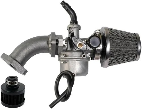 Miniatura 8 de Etapa 2 Kit colector curvo de carreras de rendimiento deslizante tubo de admisión Carb para Lifan 79cc 105cc Motor, Phatmoto Gas Bike, Monster Mega