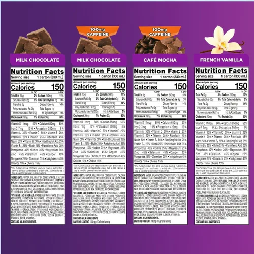 Miniatura 8 de Ensure Max Protein Nutrition Shakes, Variety Pack, With 30g of Protein, 1g of Sugar, Nutrients to Support Immune System Health, High Protein Shake