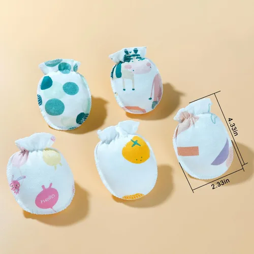 Miniatura 2 de ONESING 32 pares de guantes de bebé sin arañazos de 0 a 6 meses, guantes esenciales para bebés recién nacidos, niños y niñas