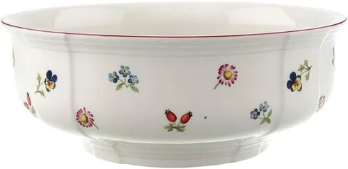 Villeroy & Boch Petite Fleur - Tazón redondo para verduras, porcelana de alta calidad, fabricado en Alemania, apto para lavavajillas y microondas,