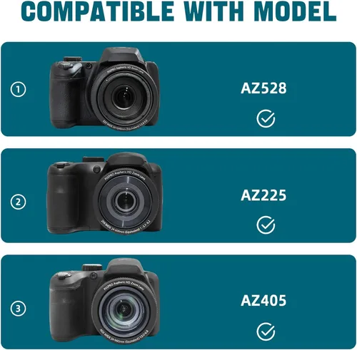 Miniatura 4 de Funda para cámara digital Kodak PIXPRO AZ528/AZ255/AZ405/AZ425/AZ401, bolsa protectora para cámara de viaje con correas ajustables para el hombro