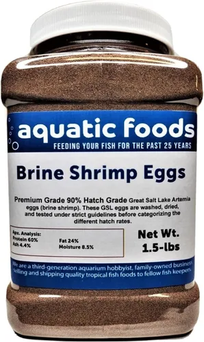 Miniatura 4 de Huevos de artemia de camarones en salmuera, grado premium del 90% de tasa de eclosión de The Great Salt Lake, Utah, EE. UU., Botella de 2 onzas