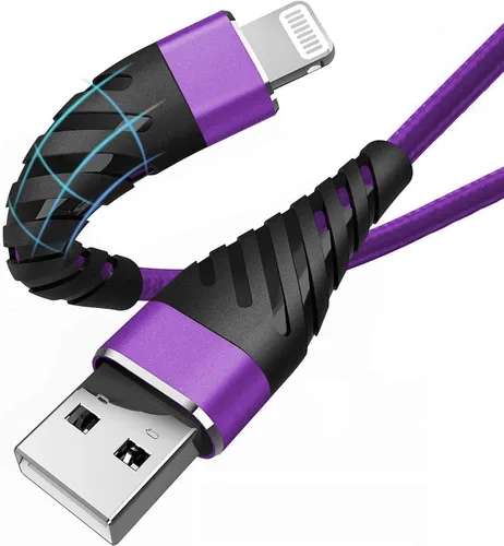 Miniatura 12 de Cable de carga para iPhone de 3 pies para [certificado MFi de Apple], (paquete de 2) cable Lightning CyvenSmart de 3 pies, cable de carga rápida