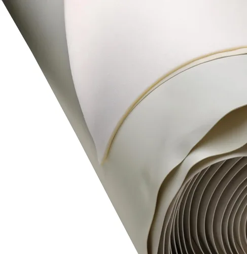 Miniatura 2 de Tela de tapicería de vinilo marino con respaldo de espuma de 1/4 pulgadas, color blanco brillante, 54 pulgadas de ancho por 15 yardas de barco