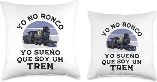 Miniatura 3 de Ropa Para Amantes Del Tren para Adultos y Niños Yo No Ronco Sueño Que Soy Un para Amantes del Tren - Almohada (16 x 16 pulgadas), multicolor