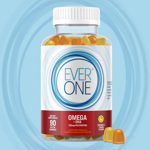 Miniatura 2 de Gomitas de aceite de pescado Omega para adultos y adolescentes con DHA – Suplemento de apoyo para la salud cerebral y cardiovascular – Vegano, sin