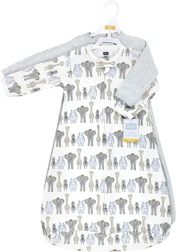 Miniatura 2 de Hudson Baby Saco de dormir unisex de algodón con manga larga para bebé, saco, manta royal safari