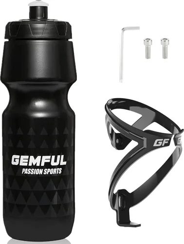 Miniatura 10 de GEMFUL Bike Water Bottle Holder and Bicycle Bottle Combo Cycling Water Bottle Cage 24oz 750ml Bpa Free Leakproof for Mountain Road Bikes Riding Cycle