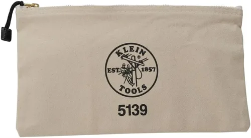 Miniatura 4 de KLEIN TOOLS Bolsa con cremallera, bolsa de lona para herramientas con cierre de latón resistente