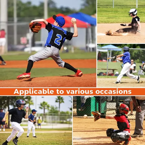 Miniatura 7 de COOLOMG Pantalones cortos deslizantes de béisbol para niños y jóvenes, con copa atlética, acolchados, para sóftbol, fútbol, lacrosse, hockey