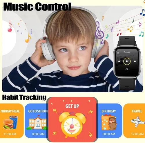 Miniatura 7 de meoonley Reloj para niñas y niños con impermeabilidad IP68, reloj para niñas con 19 modos deportivos, seguimiento del sueño, podómetro, cronómetro