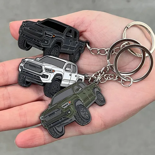 Miniatura 2 de Llavero Tacoma – Accesorios Tacoma 2016-2022 mods 2023 2024 Cool Key Chain Fob Cover 3ª generación Toy Truck Quicksand
