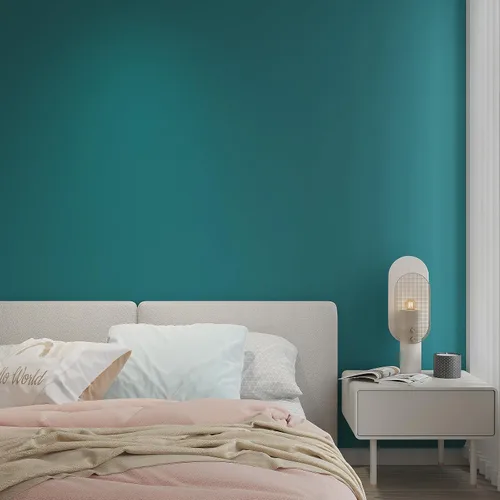 Miniatura 5 de Livelynine Papel tapiz de color verde azulado para despegar y pegar, papel de contacto verde azulado para armarios, escritorio, papel tapiz