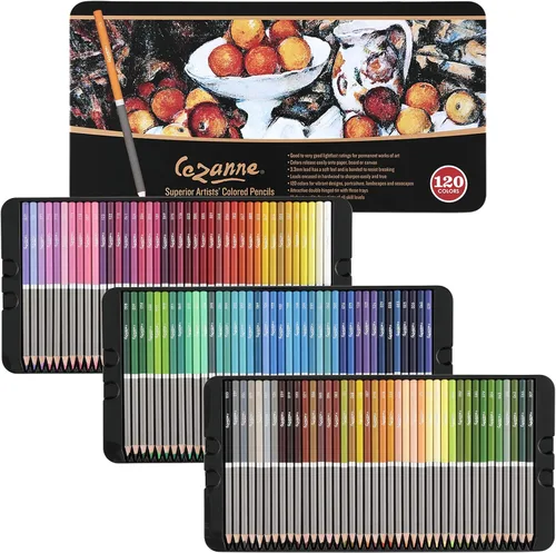 Miniatura 9 de Cezanne Creative Mark - Lápices de colores de primera calidad, juego de 72 lápices de dibujo altamente pigmentados, lápices de colorear