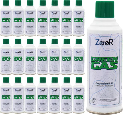 ZeroR® Green Gas | Fuel for Airsoft Pistols | 13.5 fl oz Each (11.8 oz by Total Weight)