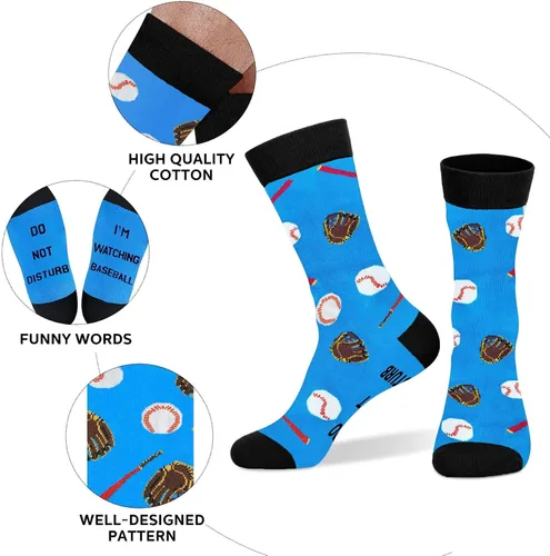 Miniatura 152 de AGRIMONY Calcetines divertidos con texto en inglés «Do Not Disturb Gaming» para hombres, mujeres, adolescentes, niños, Pascua, padres, cumpleaños