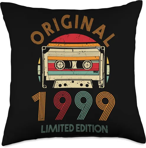 Miniatura 4 de Retro Limited Edition 1999 Cassette Tape 25th Birthday Throw Pillow