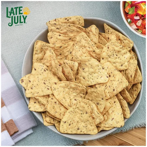 Miniatura 6 de Late July Bocadillos de tortilla de sal marina multigrano, hechos con una mezcla de granos y semillas, vegano, kosher, certificado orgánico USDA