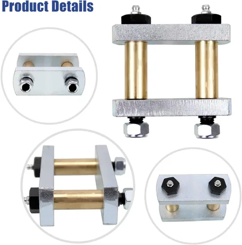 Miniatura 4 de Sporacingrts Kit de actualización de grillete de servicio pesado Kit de grilletes de remolque de 2.25 pulgadas, grilletes de eje tándem que