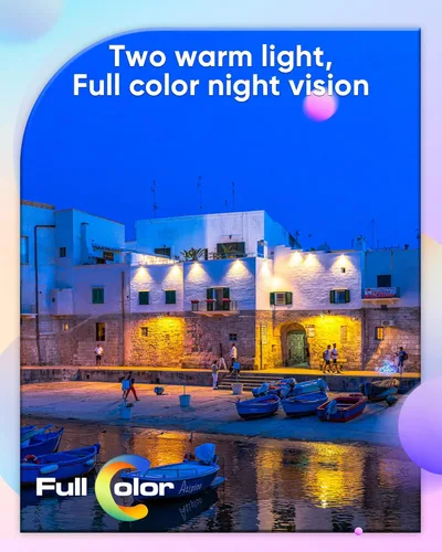 Miniatura 2 de SANNCE Cámara de Seguridad con Cable Bullet TVI de Visión Nocturna a Todo Color 1080P, 2 Luces Cálidas, IP66 Resistente a la Intemperie para Uso