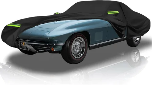 Fundas impermeables para automóvil de repuesto para Corvette C2 1963-1967, 6 capas para todo tipo de clima, ajuste personalizado, con puerta con
