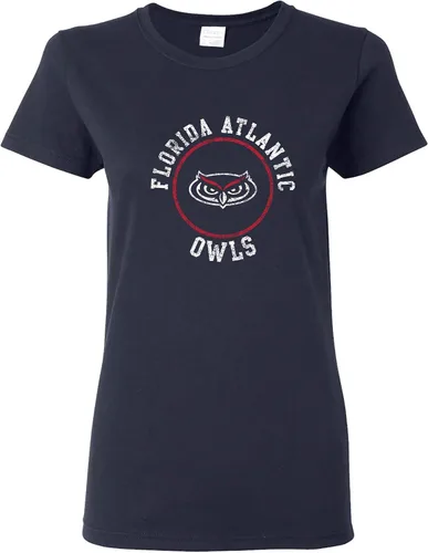 Miniatura 22 de NCAA - Camiseta para mujer, diseño de círculo envejecido, color del equipo, universidad