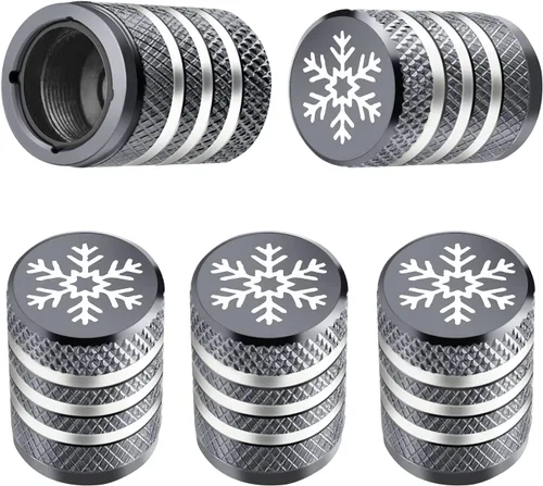 Miniatura 39 de Cubierta de tapón de válvula para neumático Paquete de 5 tapas de aire de metal, nitrógeno N2, forro de plástico, resiste la corrosión, contra