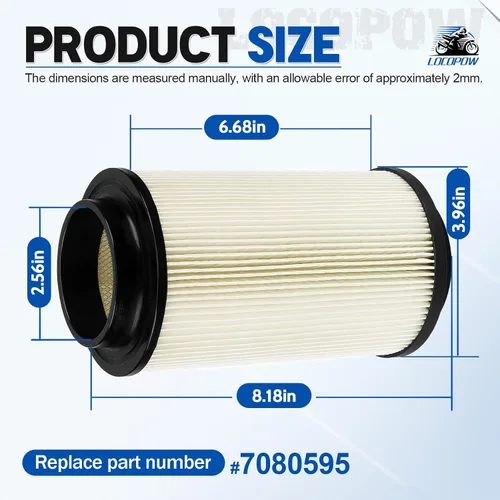 Miniatura 2 de Filtro de aire 7080595 para Polaris Sportsman 335 400 450 500 550 570 600 700 800 850 Scrambler Magnum repuestos de ATV Trail Boss Worker Xpedition