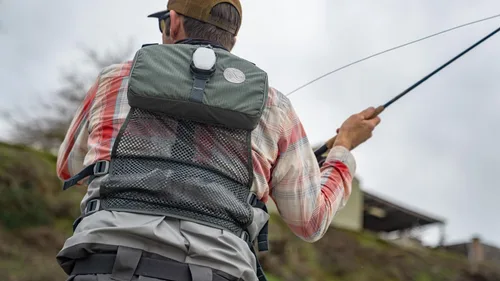 Miniatura 6 de Astral V-Eight Fisher - Chaleco salvavidas para adultos, alta ventilación, USCG tipo III PFD, para pesca y excursiones Gris