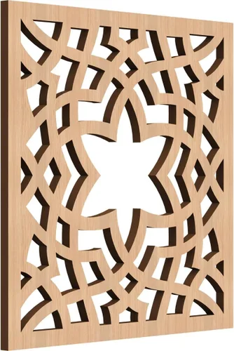 Miniatura 9 de París - Paneles de pared decorativos de madera con calado, extra pequeños, 7 3/8 pulgadas de ancho x 7 3/8 pulgadas de alto x 1/4 pulgadas de alto