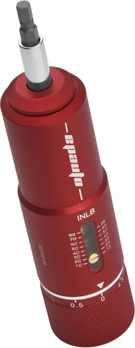 Miniatura 6 de EPAuto Llave de Torque Manual Destornillador para Armas de Fuego Cambios de Bicicleta, 10-80 in/Lbs - 28 Piezas, Rojo