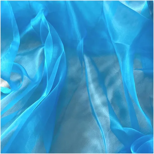 Miniatura 2 de Paquete de 10 yardas de tela de organza transparente para vestidos de boda, moda, manualidades, decoraciones, seda brillante de 44 pulgadas, más