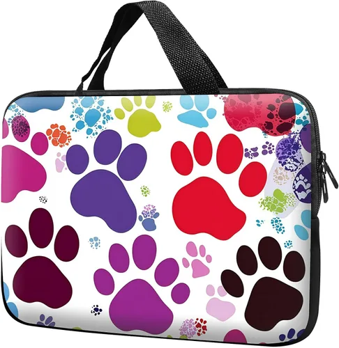 Miniatura 31 de Funda para laptop con asa de 10 pulgadas, impermeable, diseño de lentes de sol de alpaca, funda para computadora compatible con MacBook Air, Pro