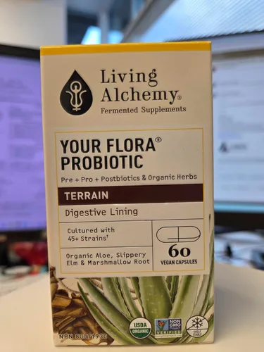 Miniatura 2 de Your Flora Probiotic Terrain - Probióticos sin OMG con soja fermentada, aloe vera y olmo resbaladizo para el equilibrio intestinal y la digestión