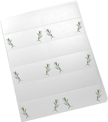 Miniatura 3 de Laurel - Juego de 60 tarjetas de lugar imprimibles de corona y vegetación, (10 hojas), impresoras láser y de inyección de tinta, bodas, fiestas