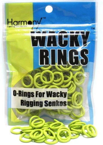 Miniatura 13 de (100pk) – O-Rings for Wacky Rigging Senkos/Worms/Soft Stickbaits – Bait Saver Orings for Senko Worm – Save Your Baits from Tearing While Wacky Neko