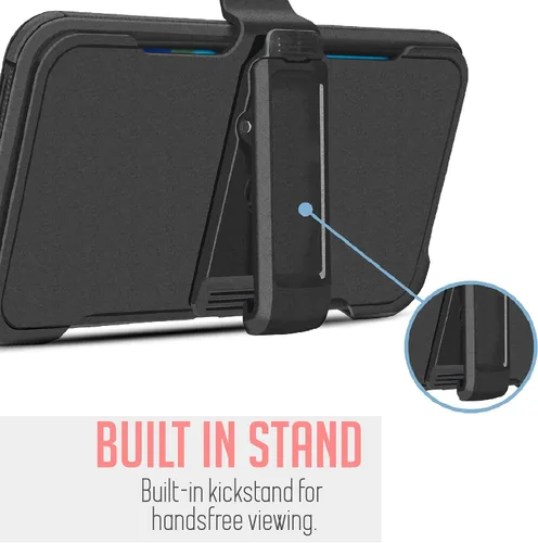 Miniatura 6 de Jackpotwireless - Funda para OnePlus Nord N30 5G, de cuerpo completo, resistente, de doble capa, a prueba de golpes, con soporte y protector de Negro