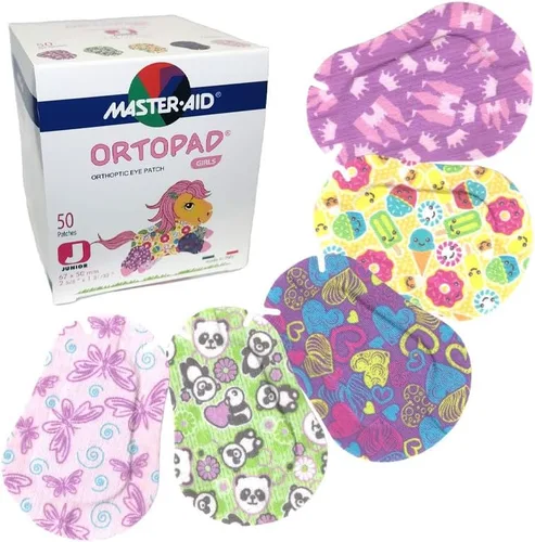 Miniatura 3 de Ortopad Parches de bambú para niñas, 50/caja (tamaño regular, 4+ años) paquete de helado