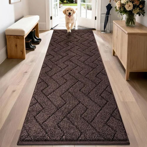 Miniatura 69 de PURRUGS Alfombra de fácil cuidado de 6 x 9 pies, antideslizante, lavable a máquina, tapete para puerta de perro, resistente a las manchas
