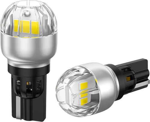 Miniatura 9 de Marsauto Bombilla LED de señal de giro, 3157 LED ámbar para reemplazo de luz de señal de giro delantera/trasera, con espejo convexo a reflector