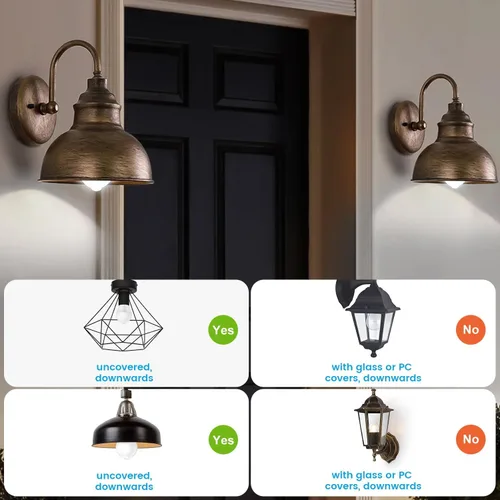 Miniatura 8 de Bombillas con sensor de movimiento, 13 W (equivalente a 100 W) activado por movimiento, bombilla LED con sensor de atardecer a amanecer, A19 E26