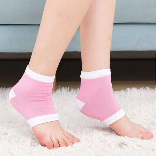 Miniatura 6 de Juego de guantes y calcetines hidratantes, forro de gel de terapia fría, guantes hidratantes sin dedos y calcetines para el talón, guantes