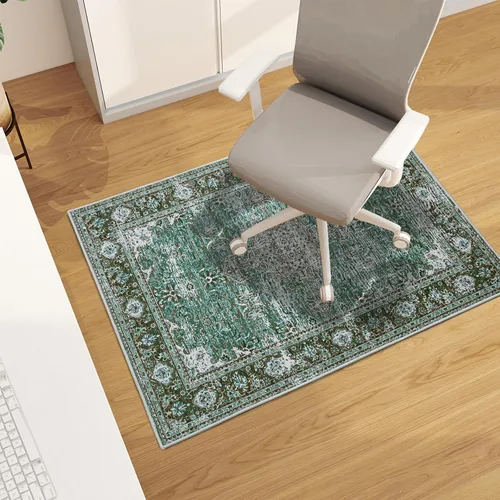 Miniatura 72 de chakme Tapete para silla de oficina para suelo de madera dura, 48 x 36 pulgadas, protector de escritorio de computadora de fácil deslizamiento