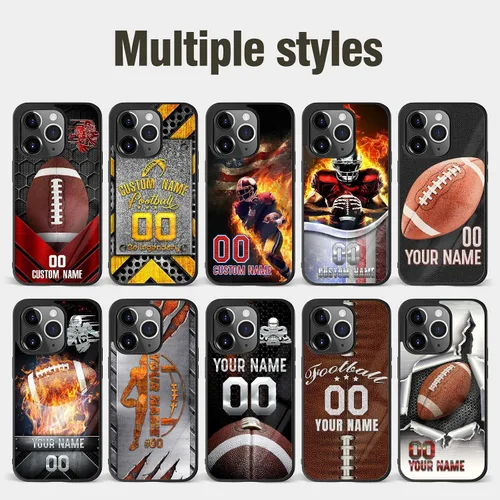 Miniatura 6 de Fundas de teléfono personalizadas para iPhone 8 11 12 13 14 15 16 Pro Max Plus Mini Xr Xs para Samsung S A Note Series Funda protectora negra